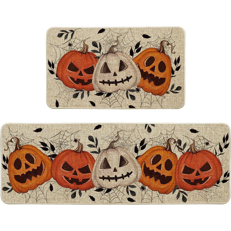 Halloween Doormat Set with Front Door Mat & Runner Rug for Porch
