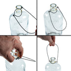 Solar Bottle Lantern Kit Set of 2 – Amber LED Hanging & Tabletop Lights