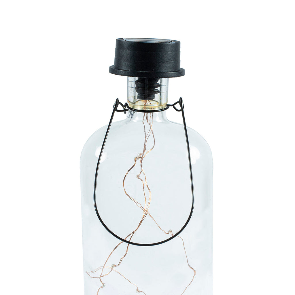 Solar Bottle Lantern Kit Set of 2 – Amber LED Hanging & Tabletop Lights