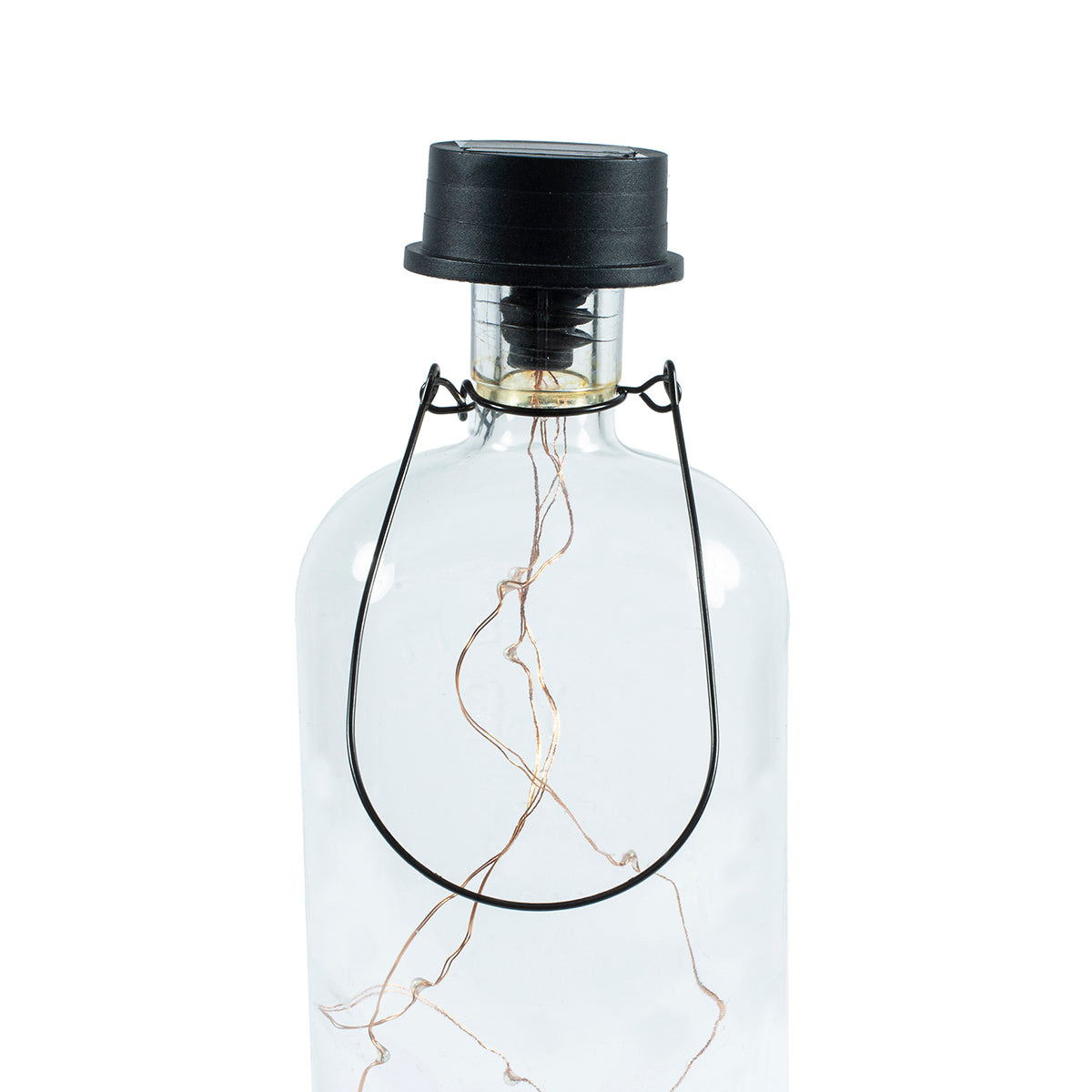 Solar Bottle Lantern Kit Set of 2 – Amber LED Hanging & Tabletop Lights