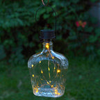 Solar Bottle Lantern Kit Set of 2 – Amber LED Hanging & Tabletop Lights