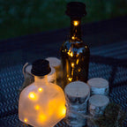 Solar Bottle Lantern Kit Set of 2 – Amber LED Hanging & Tabletop Lights