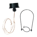 Solar Bottle Lantern Kit Set of 2 – Amber LED Hanging & Tabletop Lights