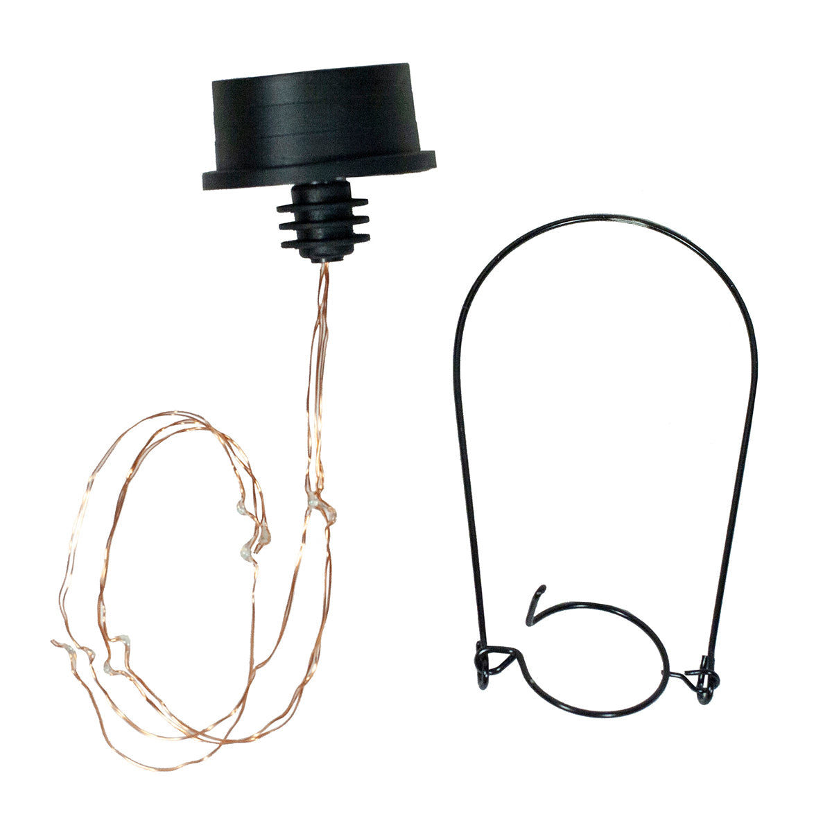 Solar Bottle Lantern Kit Set of 2 – Amber LED Hanging & Tabletop Lights