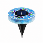 Solar Pathway Lights, Mosaic LED Outdoor Garden Lights for Walkways and Landscape