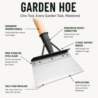 Stainless Steel Garden Hoe Scraper for Weeds Moss and Soil