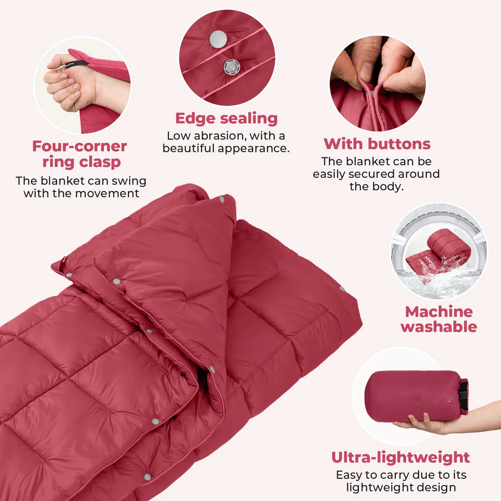 3-in-1 Multi-Functional Camping Blanket – Lightweight Portable Outdoor Blanket