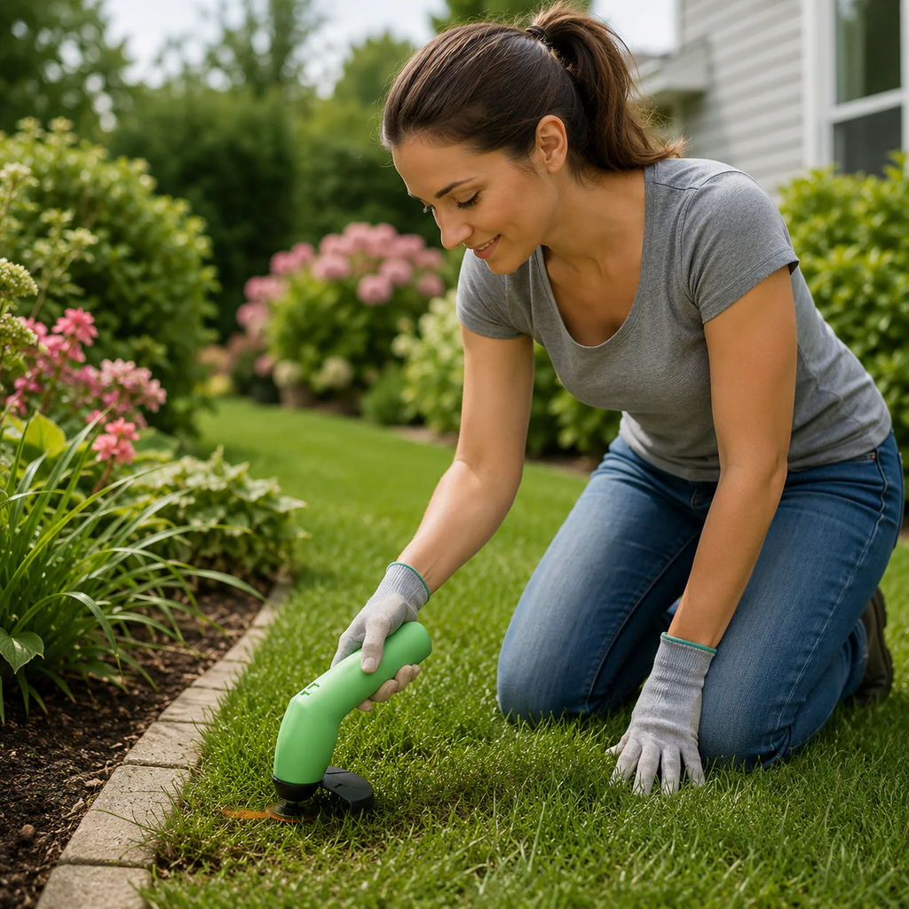 Cordless Mini Grass Trimmer Lightweight Adjustable Cutter