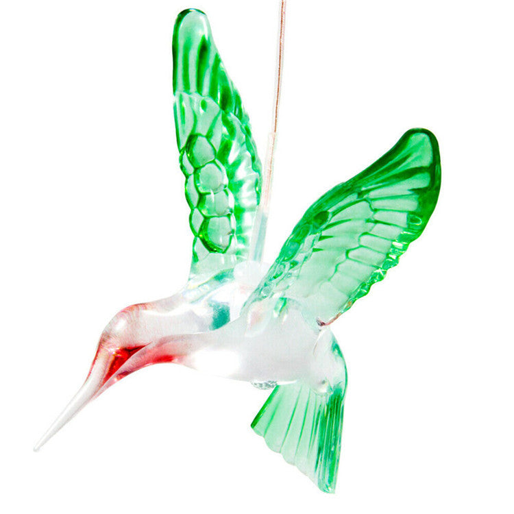 Solar Wind Chimes - Color Changing LED Hummingbird Lights for Garden & Patio Decoration