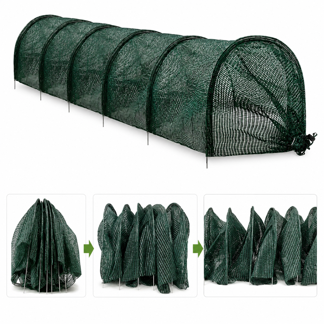 Portable Garden Frost Tunnel Shade Net