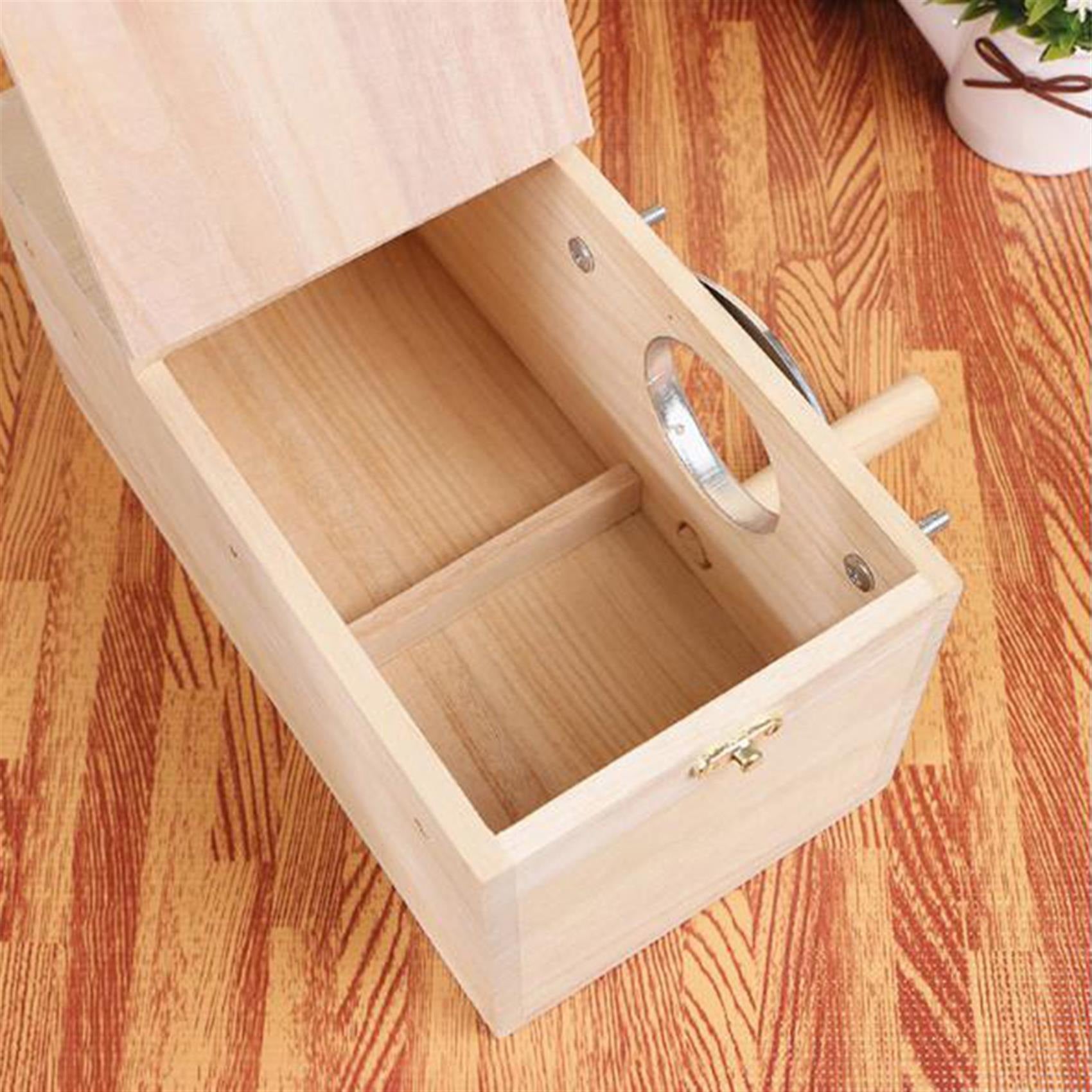 Wooden Bird Nesting Box for Parakeets, Budgies & Cockatiels