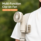 USB Rechargeable Portable Clip-On Cooling Fan with 3 Speed Settings