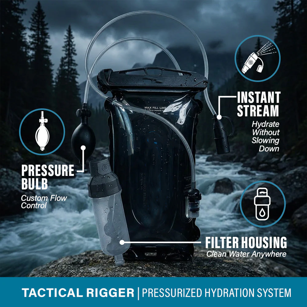 Tactical Rigger Hydration Pack 2L Modular Water Carrier