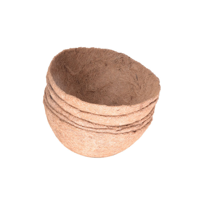 Half Round Wall Planter with Coconut Fiber Liner for Outdoor Garden