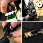 20-in-1 EDC Pocket Multi Tool with Keychain Clip, Portable Camping Tool