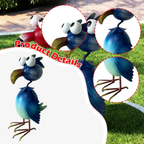 Metal Flamingo Garden Statue Outdoor Patio Yard Decor
