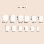 Black French Tip Leopard Print Press-On Nails – 24-Piece Short Square Set