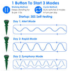 8-Pack Solar Mole Repellent Stakes – Waterproof Vibration