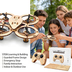 DIY Wooden RC Drone Kit – STEM Building Toy for Teens & Adults