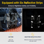 Hiking Waist Pack with Water Bottle Holders, Multi-Pocket Outdoor Waist Bag