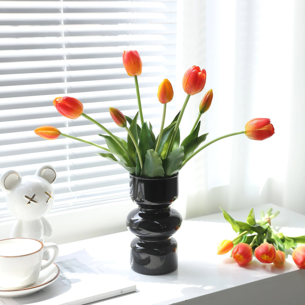 Artificial Tulips 15pcs Mixed Color – UV-Resistant Wedding Bouquet Flowers