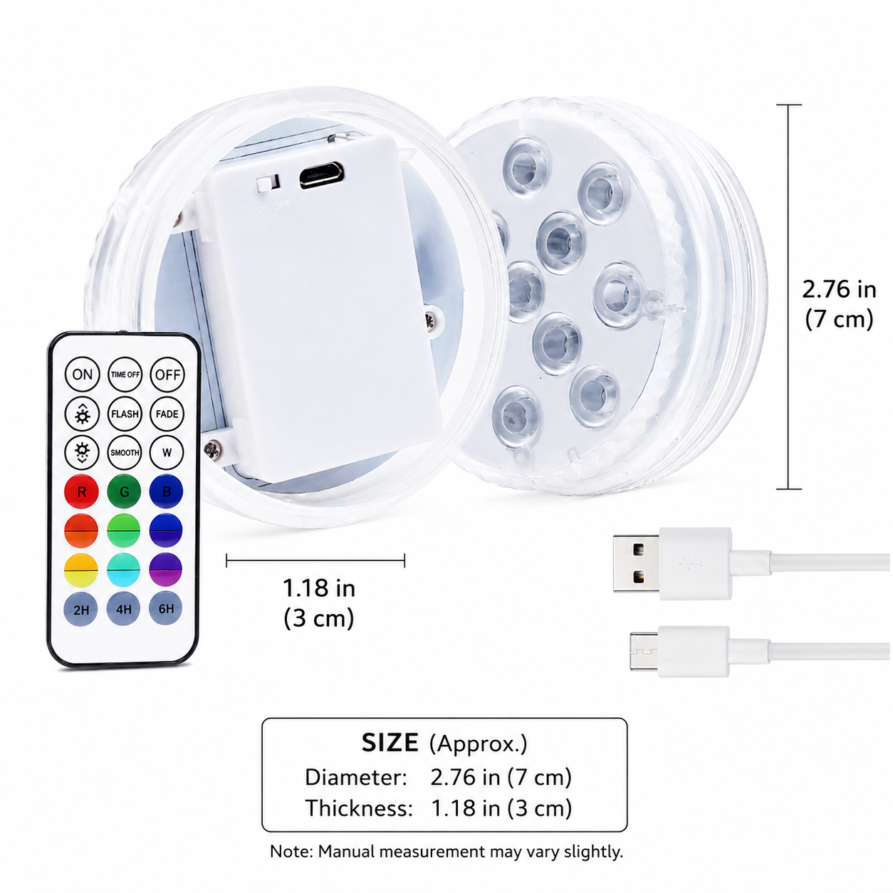Pool Underwater Lighting LED Light Magnetic Rgb Ambience Light