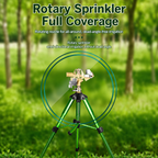Brass Rotating Tripod Sprinkler for Lawn Garden Yard Watering