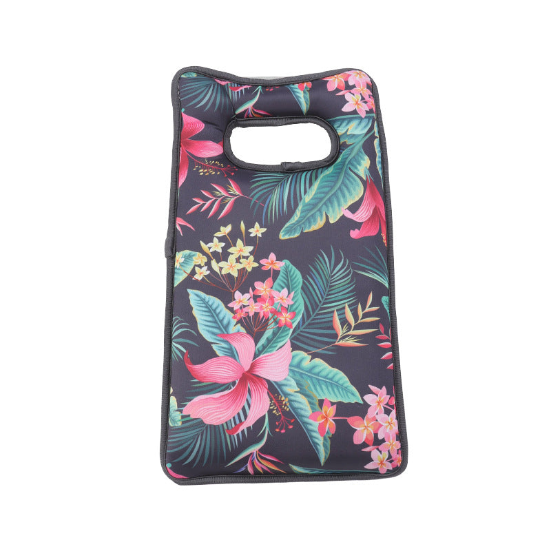 Floral Garden Kneeling Pad with Handle for Gardening