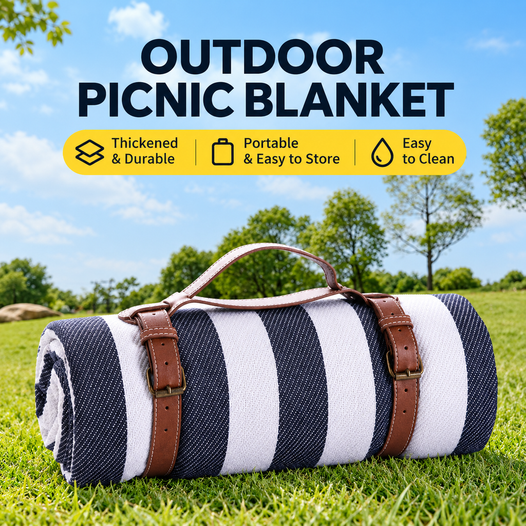 Waterproof Foldable Picnic Blanket for Beach, Camping & Outdoor Trips