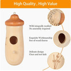 Wooden Acorn Birdhouse Ornament for Garden Decor