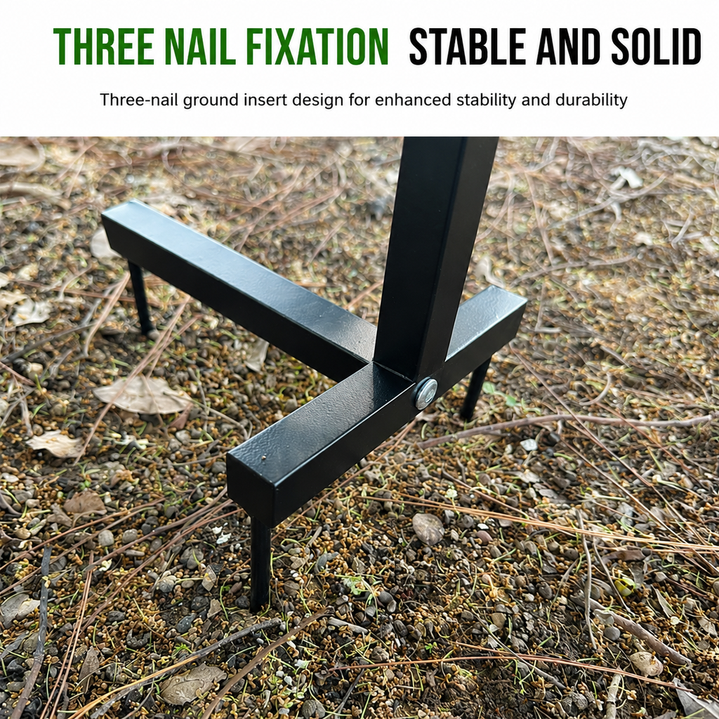 Freestanding Metal Garden Hose Holder, Outdoor Hose Storage Rack