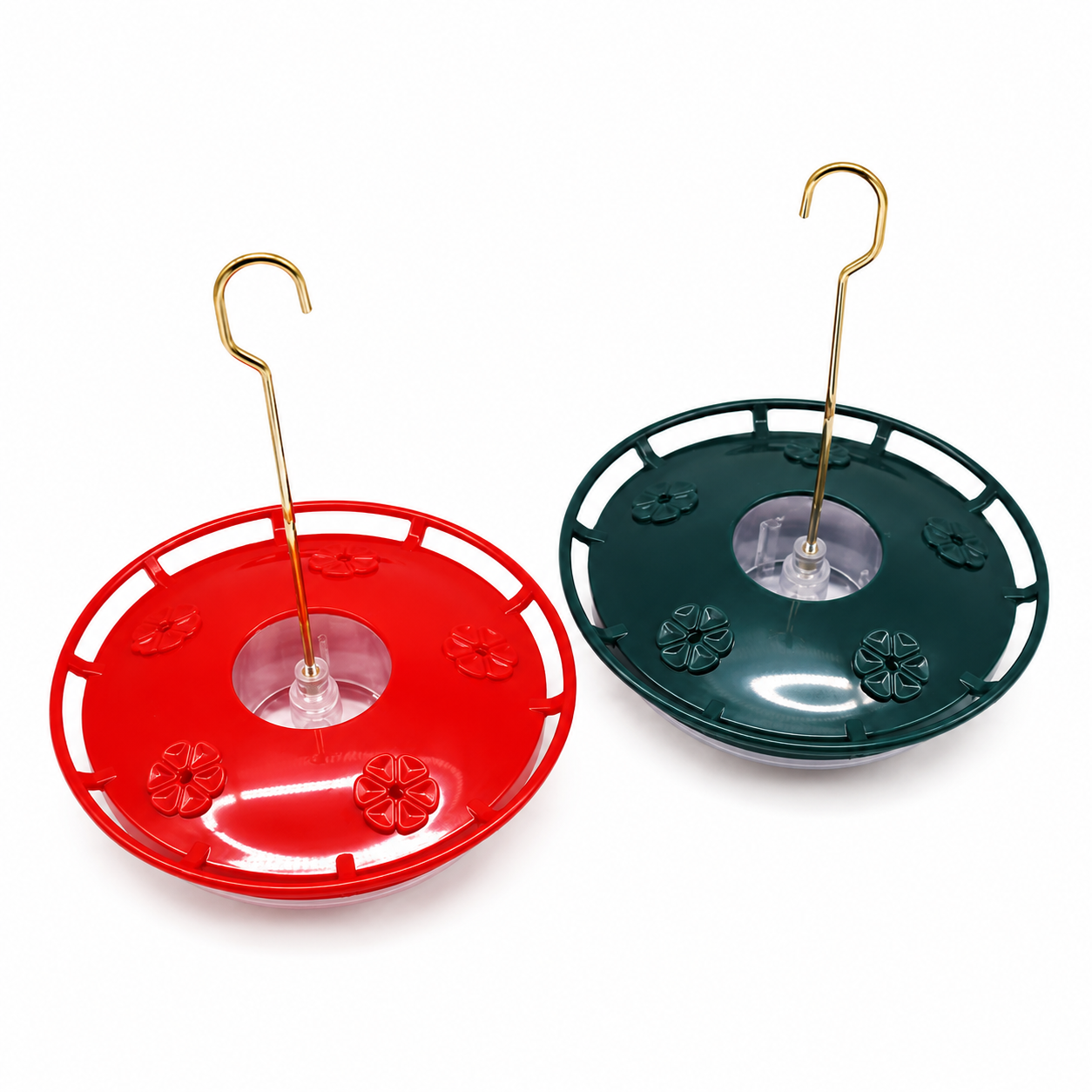 Hummingbird Feeder with Built-In Ant Moat, 5 Feeding Ports, 10.58 oz