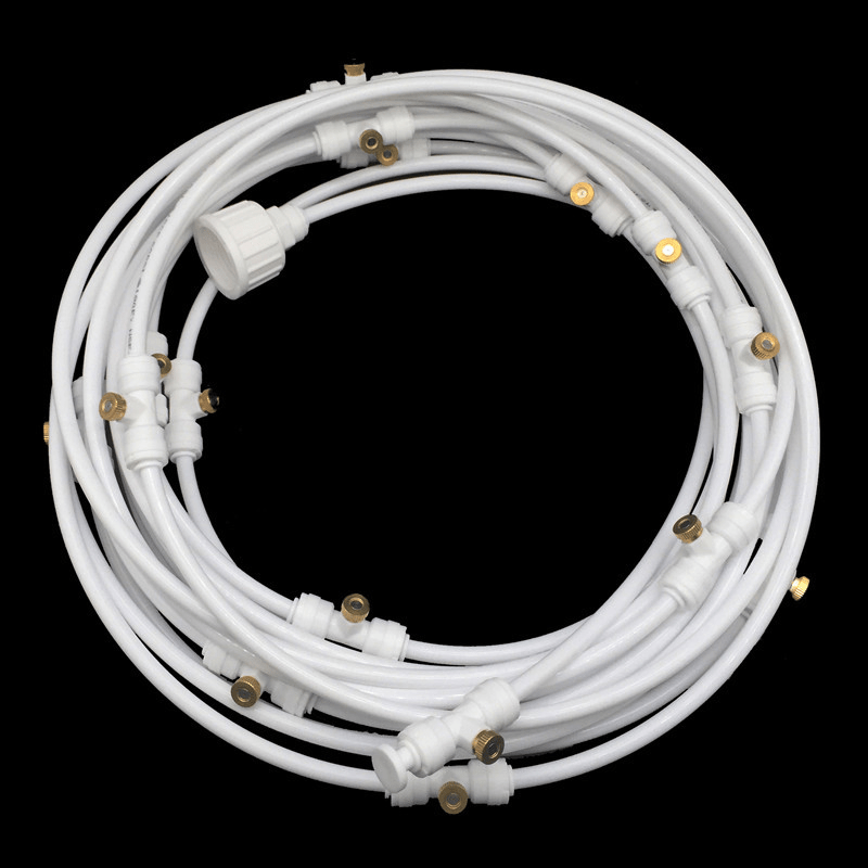 Outdoor Misting System Kit for Patio Cooling and Garden Watering