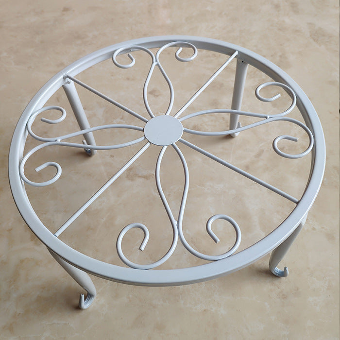 Round Cast Iron Plant Stand for Indoor and Outdoor Flower Pots