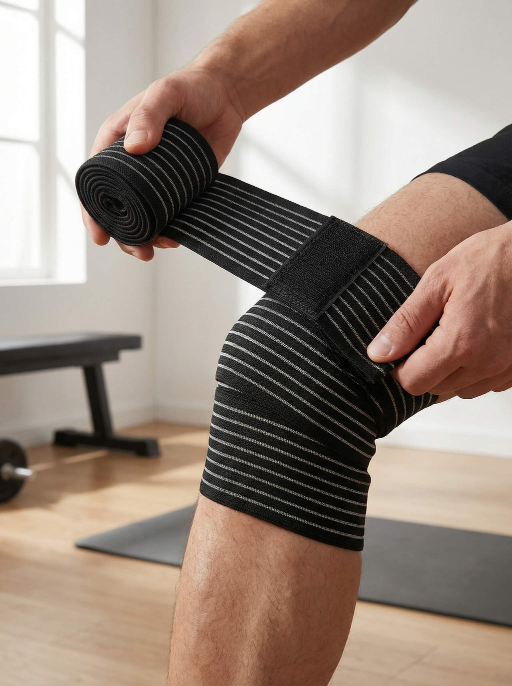 Adjustable Elastic Compression Wrap Bandage for Joint Support