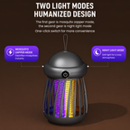 Portable Mosquito Zapper Lamp USB Rechargeable UV Light for Indoor Outdoor Use