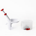 Cherry Pitter Tool with Stainless Steel Pin and Pit Collection Container
