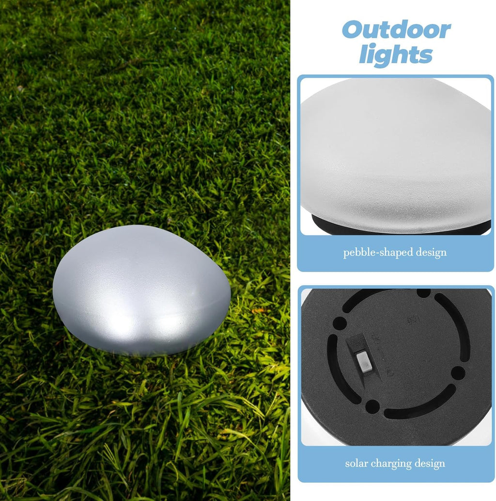 Solar Rock Light Outdoor Waterproof Garden Pathway Lamp