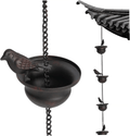 Decorative Bird Rain Chain for Gutters and Outdoor Garden Decor