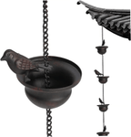Decorative Bird Rain Chain for Gutters and Outdoor Garden Decor