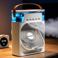 Mini Ice Misting Fan with Humidifier USB Rechargeable Desk Fan