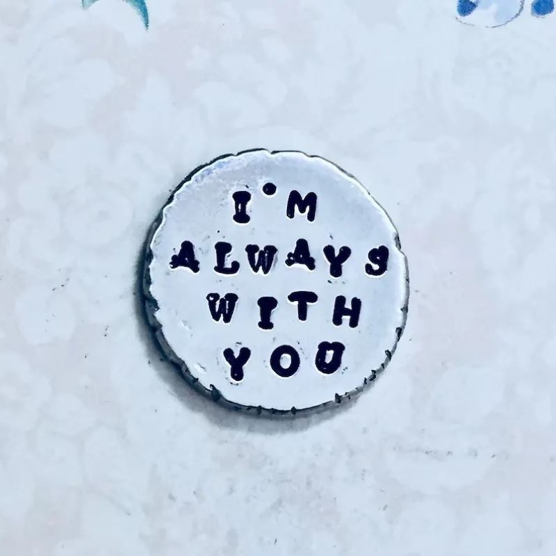Hand Stamped Pocket Love Token – Inspirational Keepsake Gift