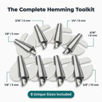 Adjustable Sewing Machine Hemmer Attachment for Rolled Hems