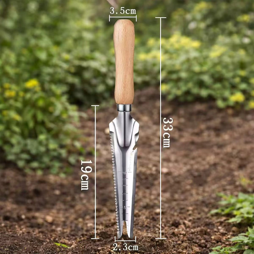 5-in-1 Stainless Steel Weeding Tool for Efficient Gardening