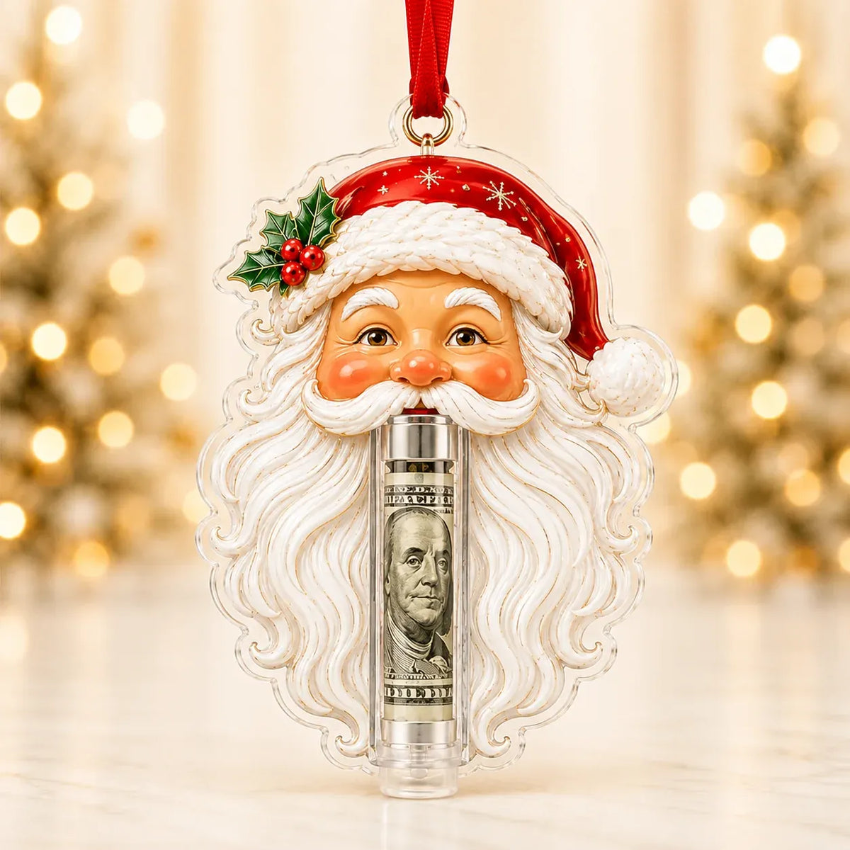 Christmas Cash Holder Ornament — Turn Cash Into a Christmas Surprise