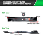 60" Mower Blades for Z930M Z950M Z951R 1025R Replace TCU15881