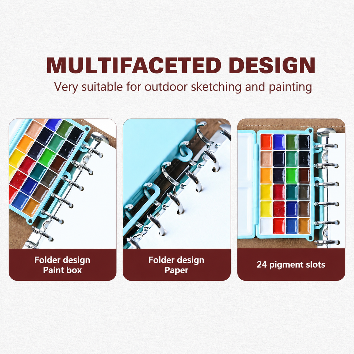 Portable Travel Watercolour Paint Set