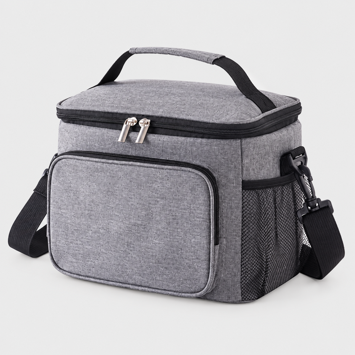 Insulated Lunch Cooler Bag with PEVA Lining & Shoulder Strap