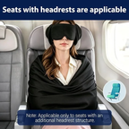 3-in-1 Airplane Sleep Support Set – Travel Pillow, Blackout Eye Mask & Body Support Sling