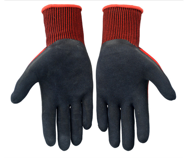 Cut Resistant Latex Coated Gardening Work Gloves